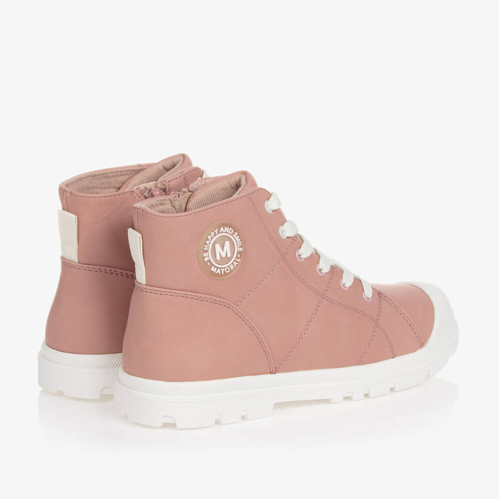Mayoral-Teen Girls Pink Faux Leather Boots | Childrensalon Outlet
