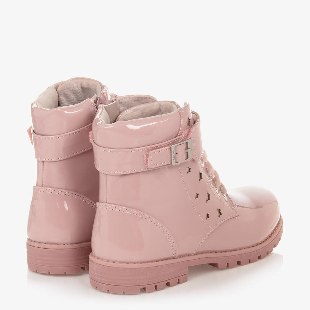 Mayoral-Teen Girls Pink Faux Leather Boots | Childrensalon Outlet