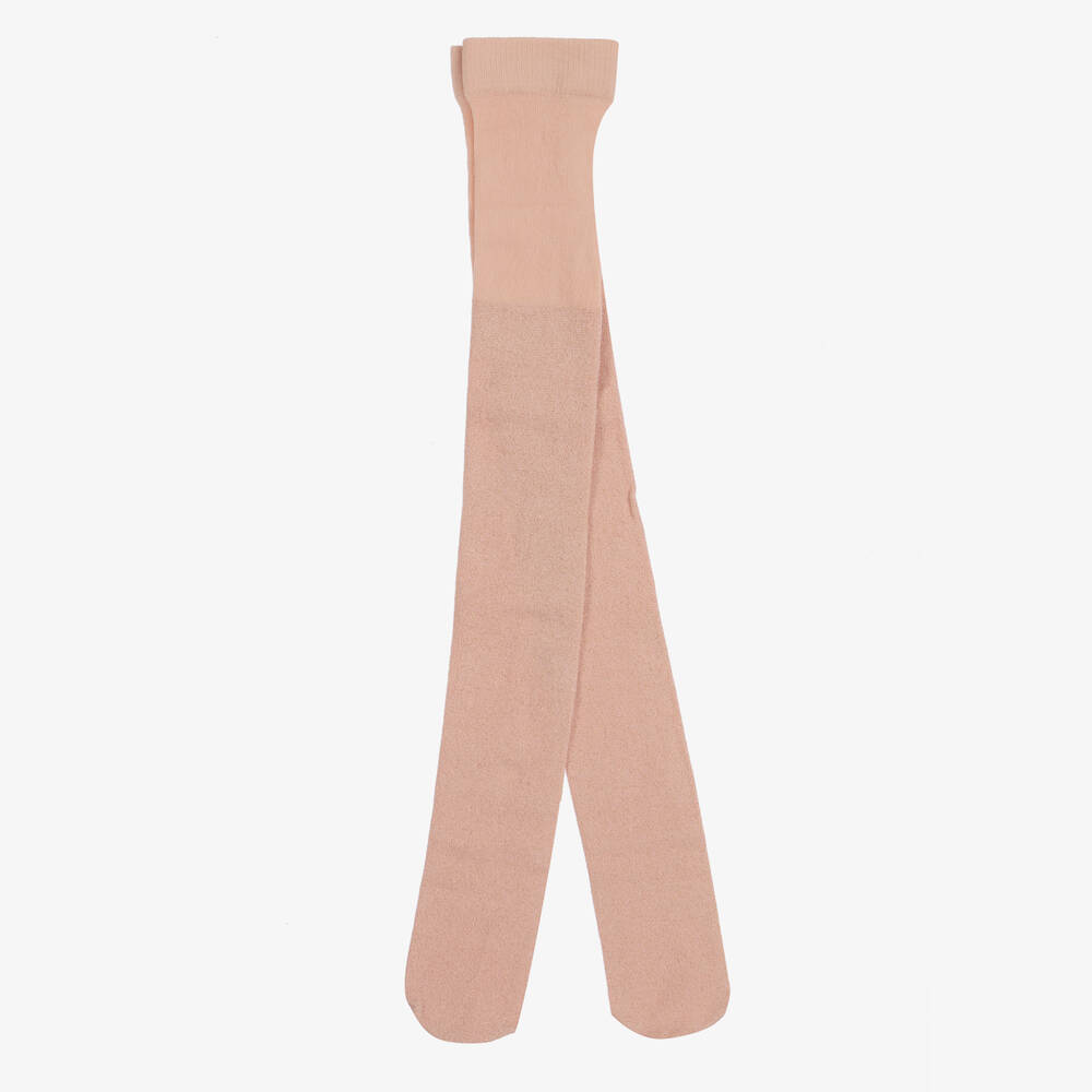 Girls pink glitter tights sale