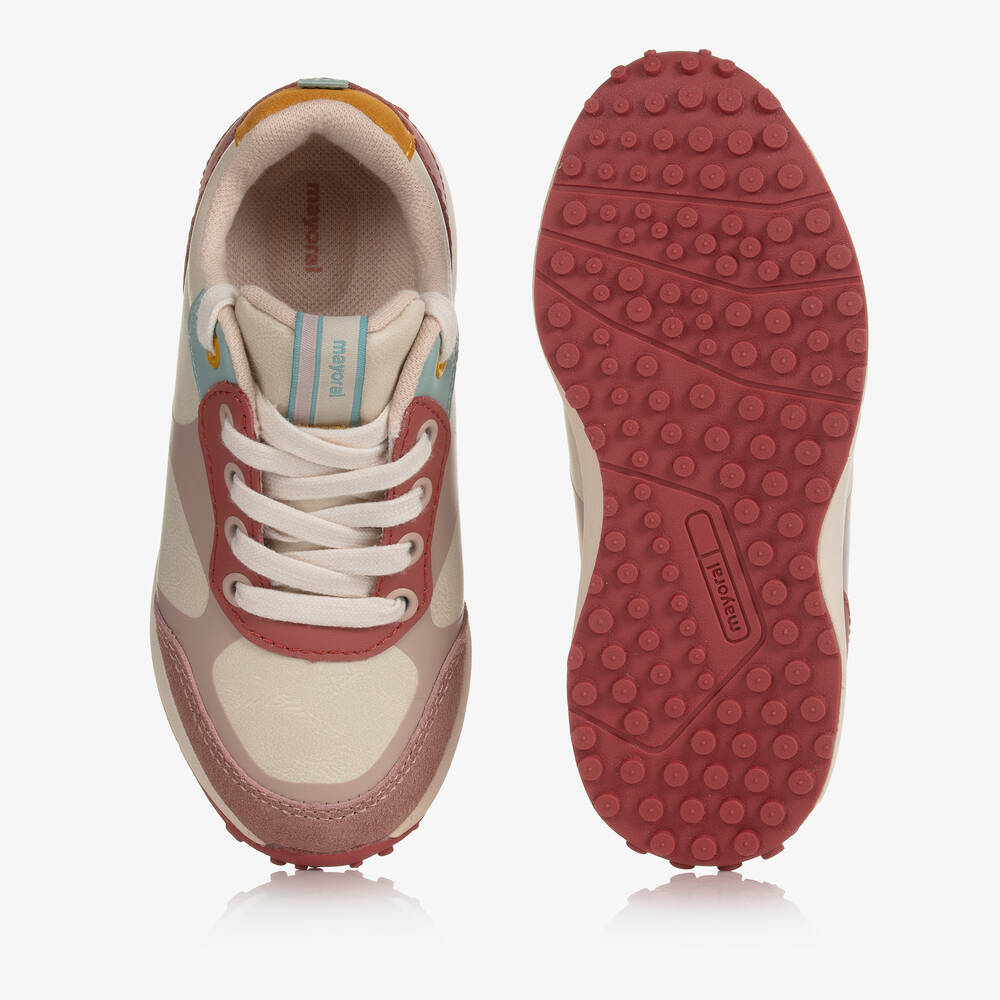 مايورال-ترينرز تينز بناتي جلد صناعي وشامواه لون زهري | Childrensalon Outlet