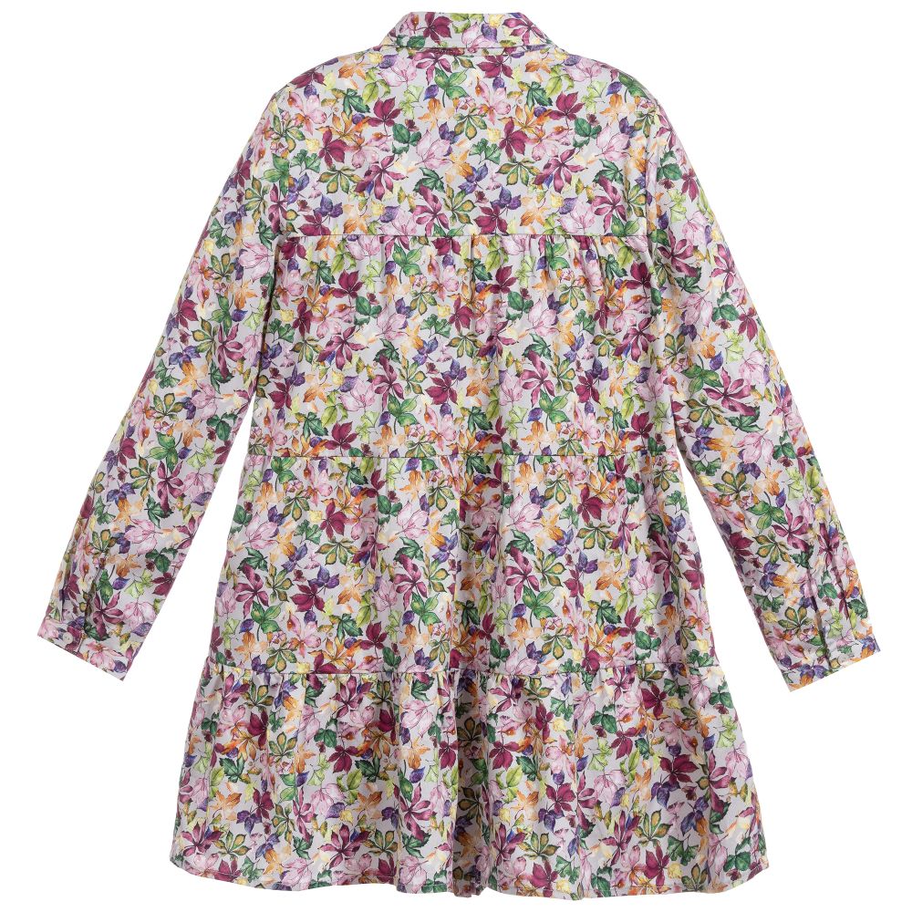 Mayoral-Teen Girls Purple Floral Dress | Childrensalon Outlet