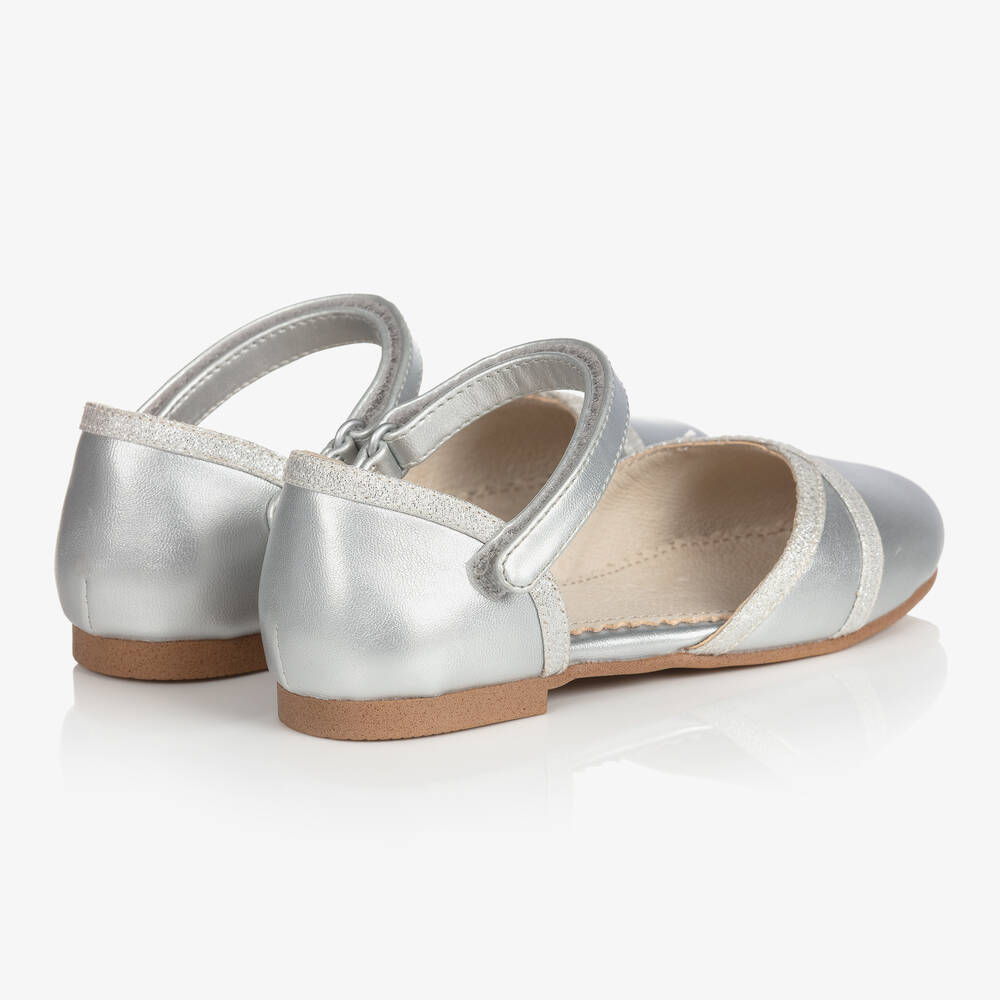 Mayoral-Teen Girls Silver Bar Shoes | Childrensalon Outlet