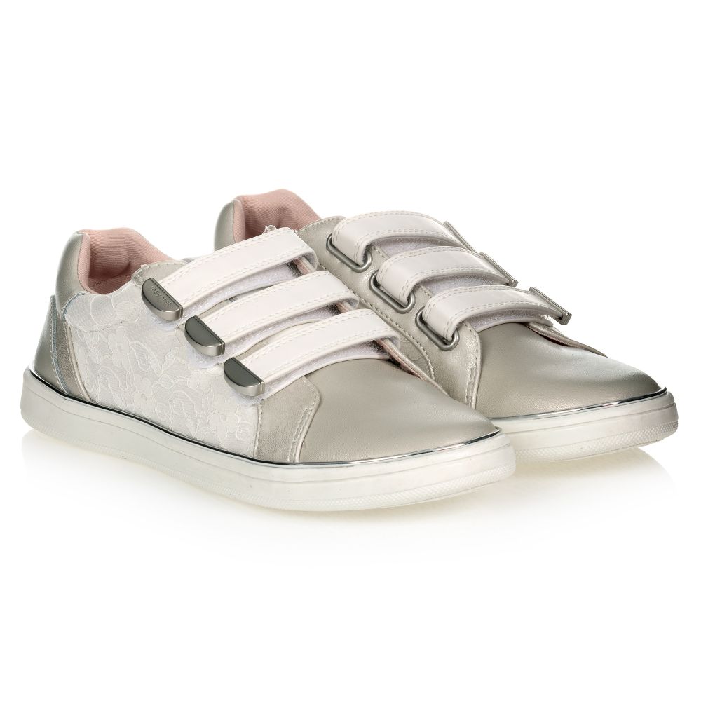 Mayoral - Silberne Teen Sneaker für Mädchen | Childrensalon