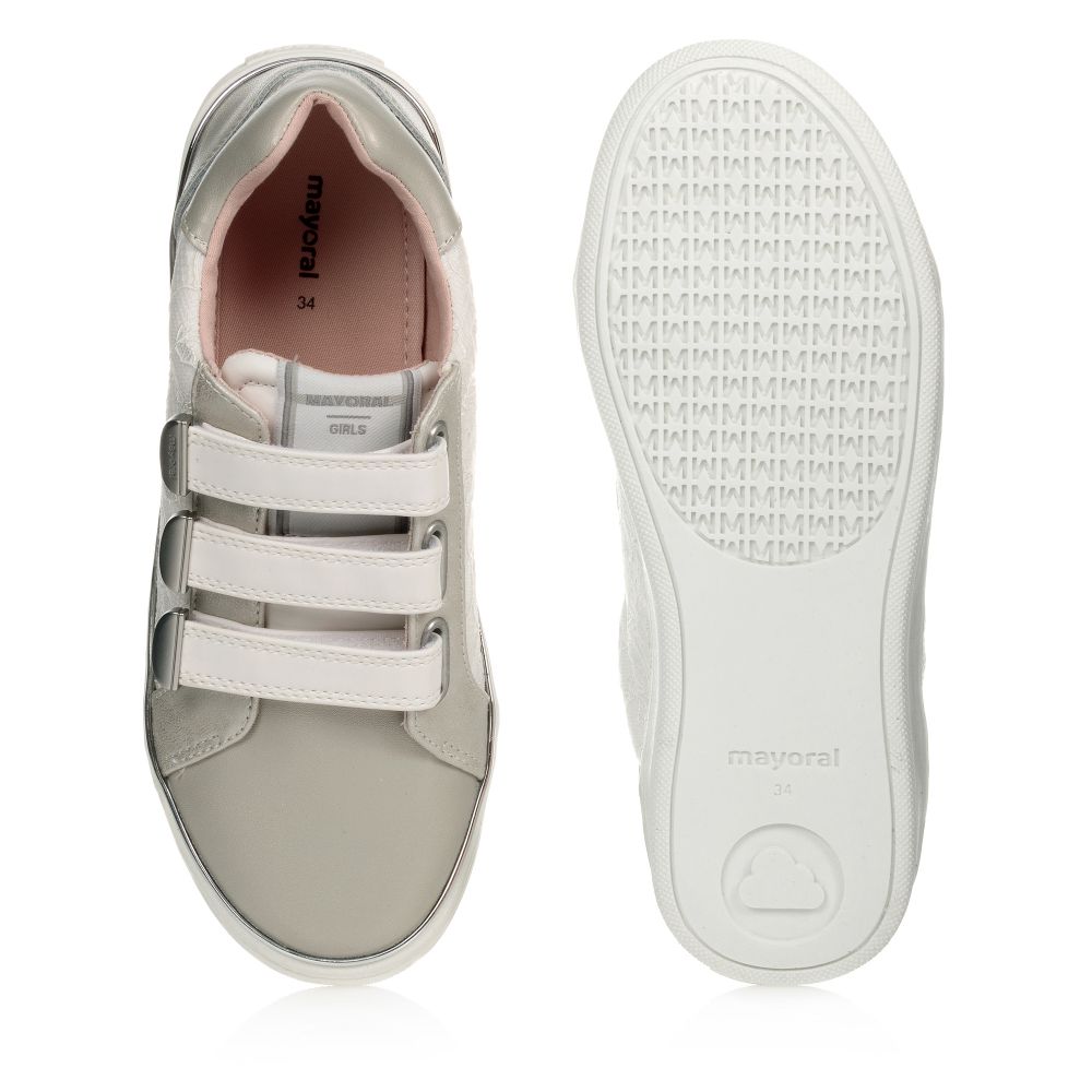Girls silver trainers shop