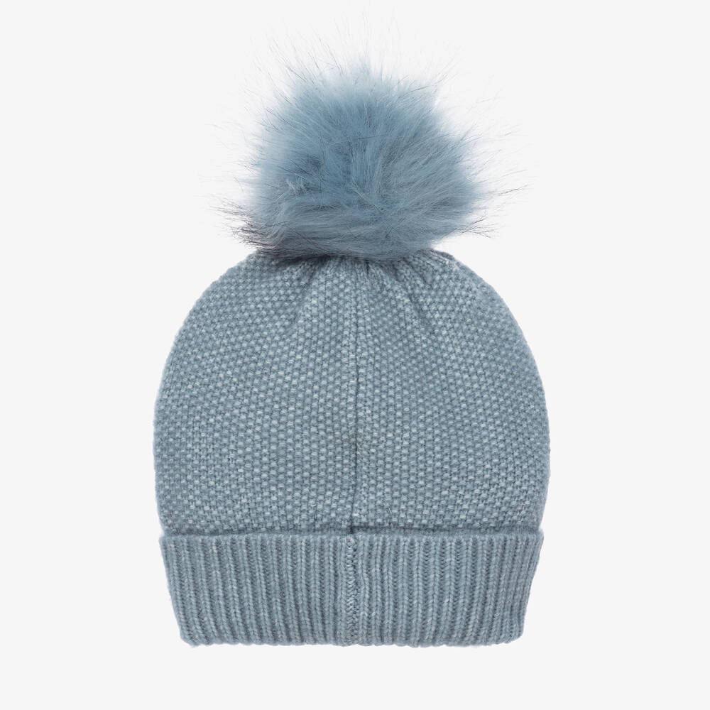 Mayoral-Teen Girls Teal Blue Knitted Hat Set | Childrensalon Outlet