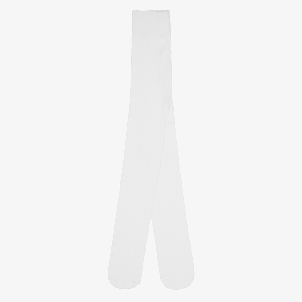 Mayoral-Teen Girls White Floral Tights | Childrensalon Outlet