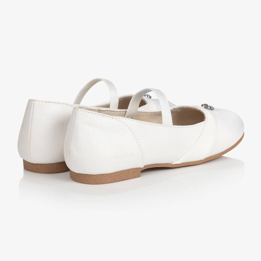 Mayoral Teen Girls White Pumps Childrensalon Outlet