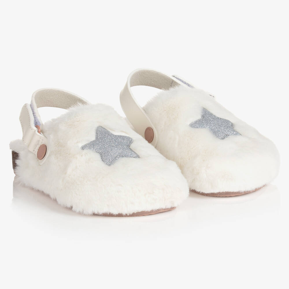 Mayoral Pantoufles blanches ado fille Childrensalon Outlet
