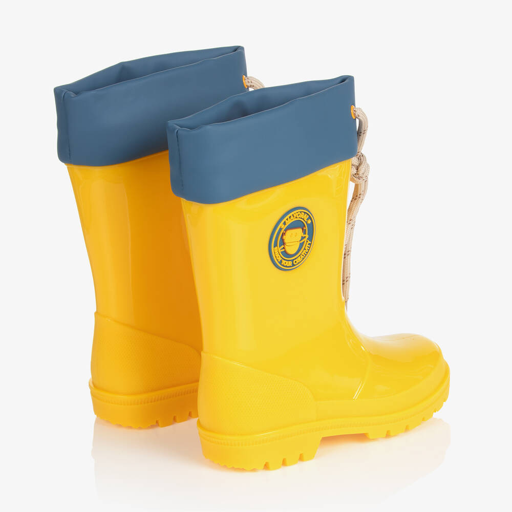 Yellow rain clearance boots for girls