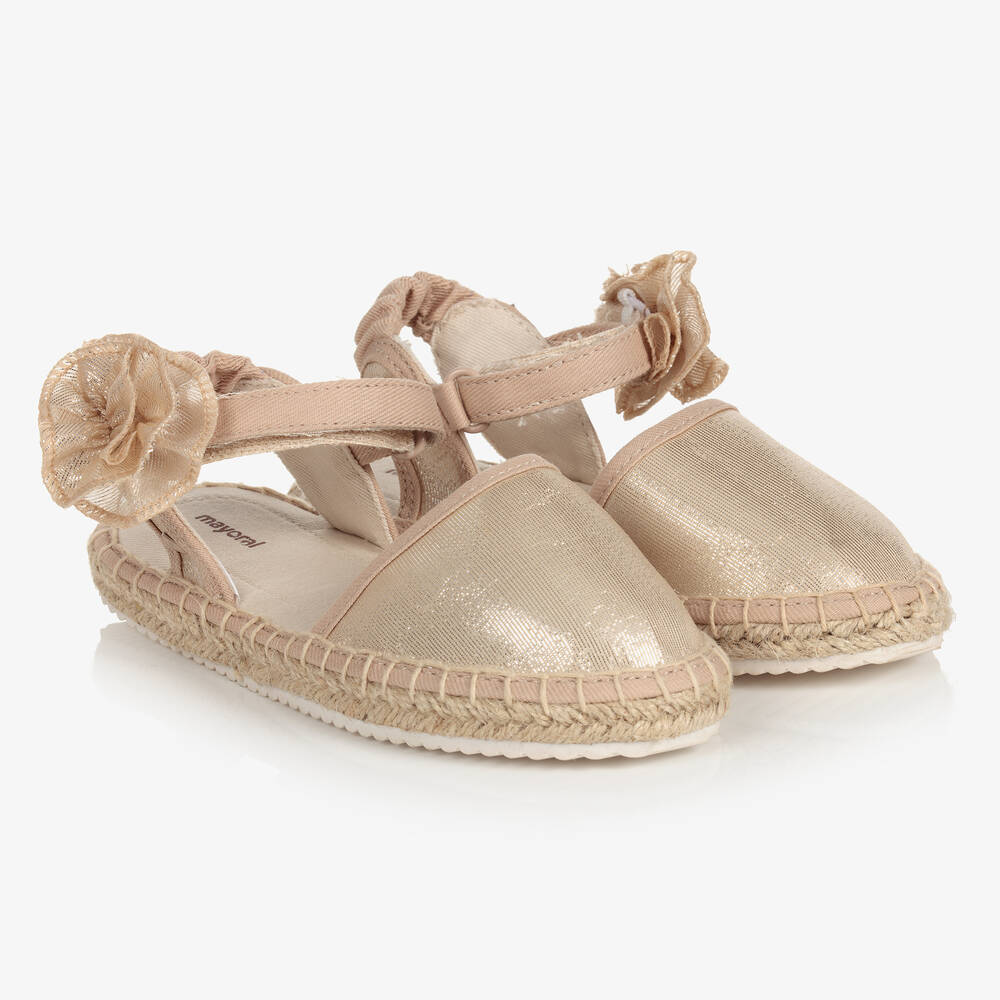 Mayoral - Teen Gold Espadrille Sandals | Childrensalon