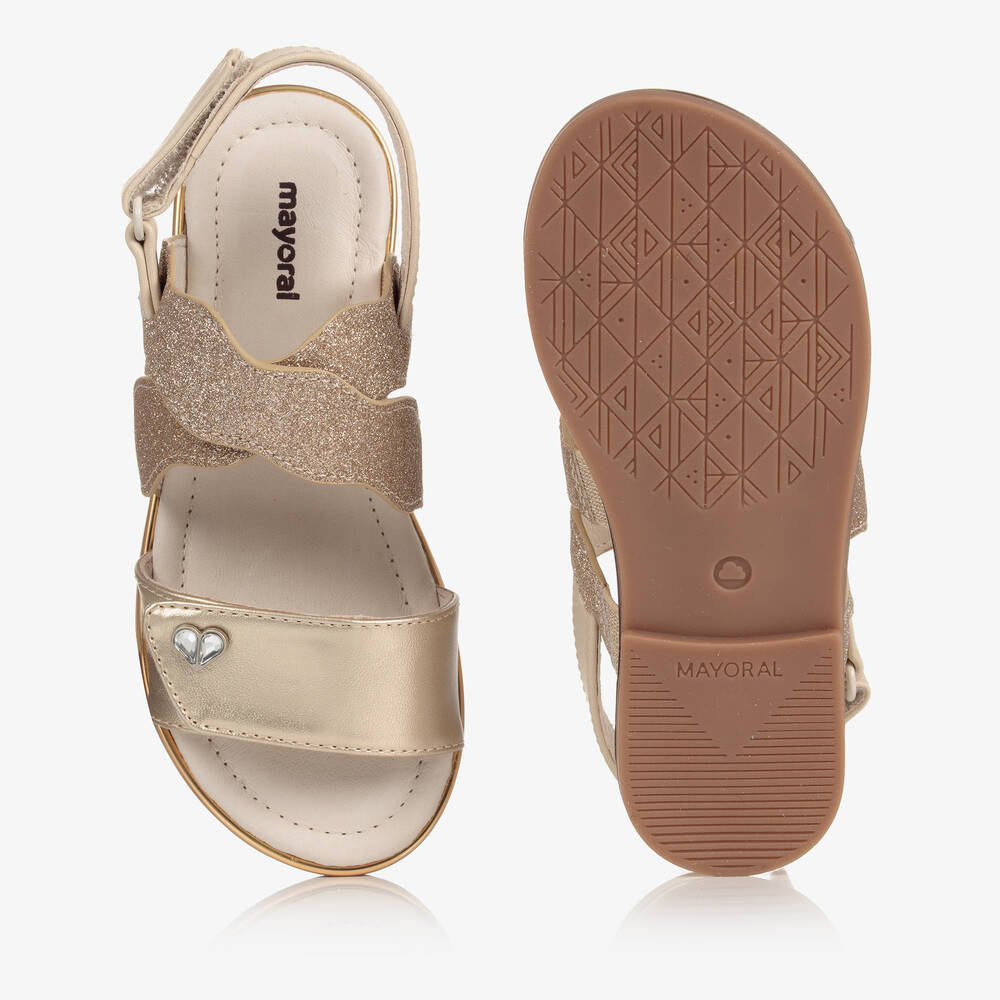 Mayoral Teen Gold Glitter Sandal