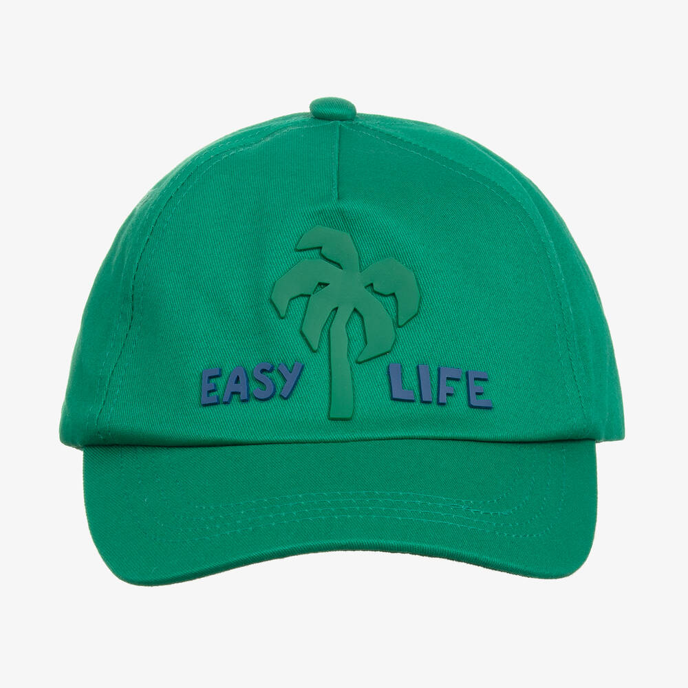 Mayoral-Teen Green Cotton Palm Tree Cap | Childrensalon Outlet