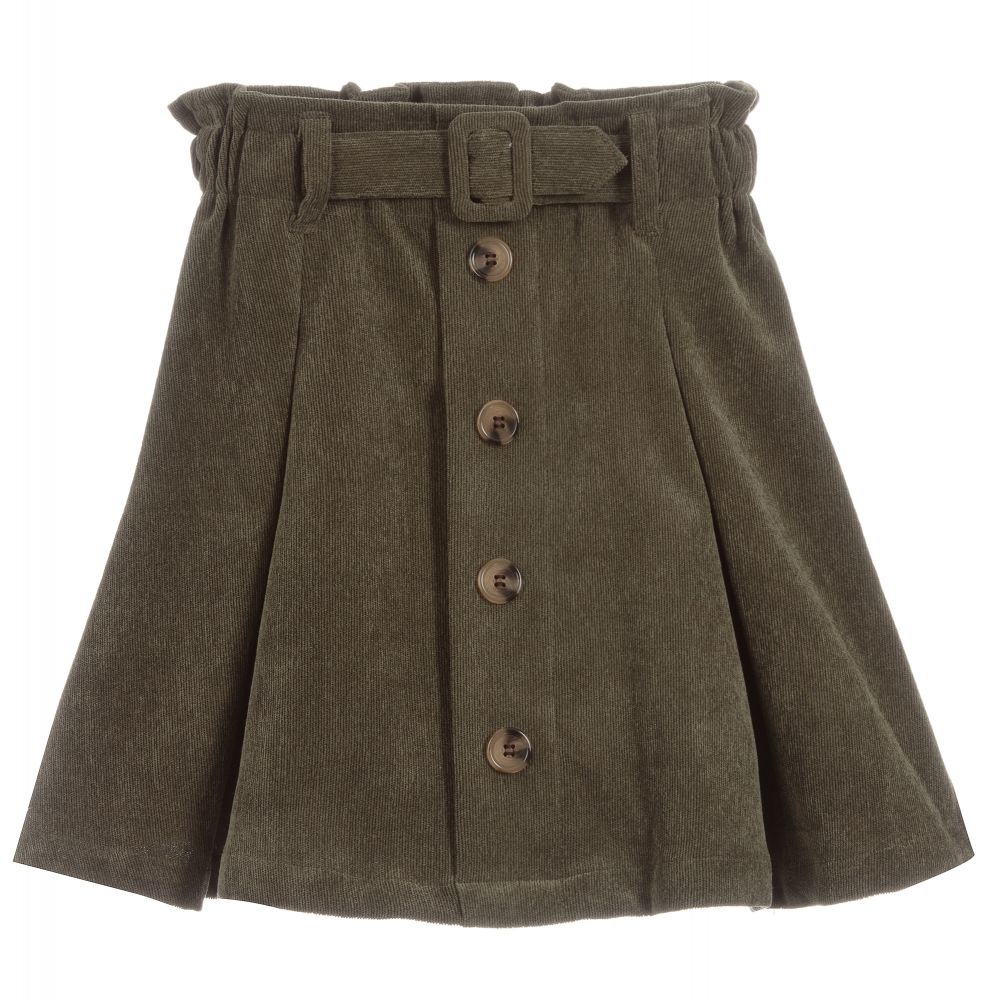 Mayoral - Teen Green Curdoroy Skirt | Childrensalon