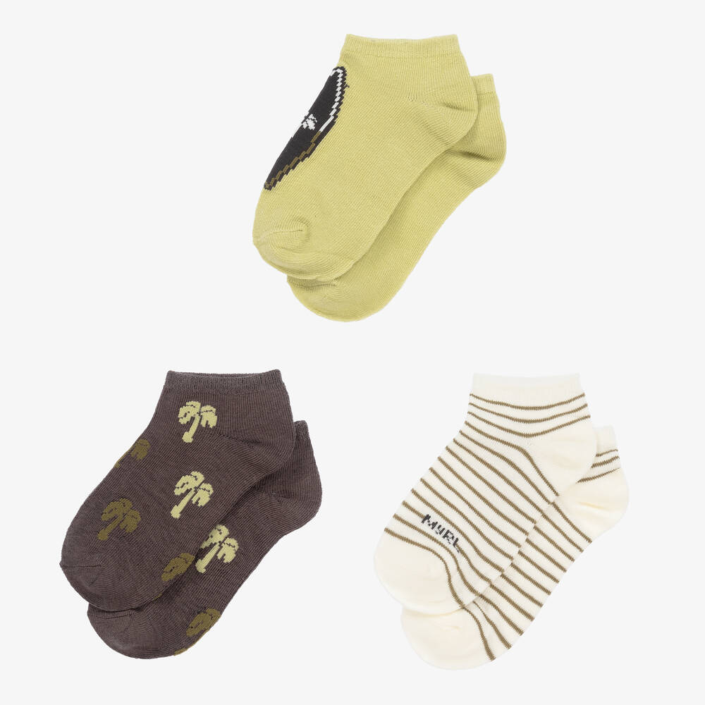 مايورال-جوارب مزيج قطن محبوك لون أخضر (عدد 3) | Childrensalon Outlet