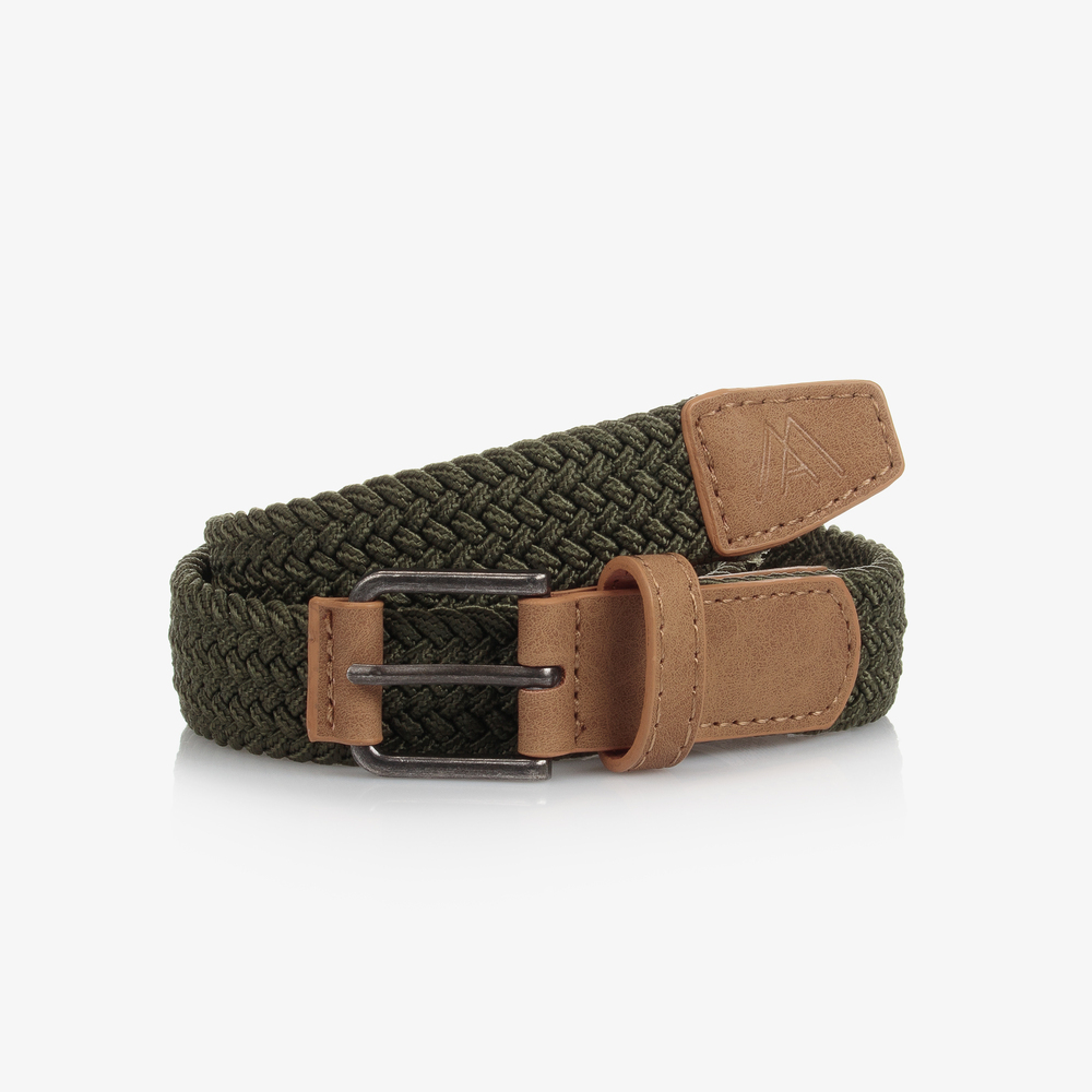 Mayoral - Teen Khaki Green Braided Belt | Childrensalon