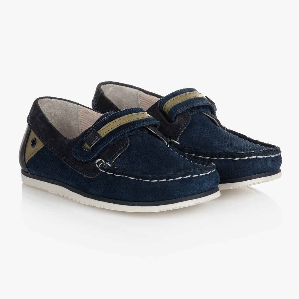 Mayoral - Teen Navy Blue Suede Loafers | Childrensalon
