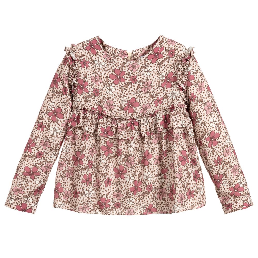 Mayoral - Teen Pink Floral Blouse | Childrensalon