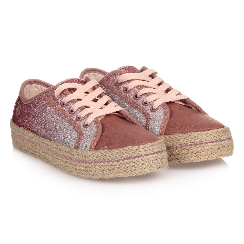 Mayoral - Teen Pink Glitter Trainers | Childrensalon