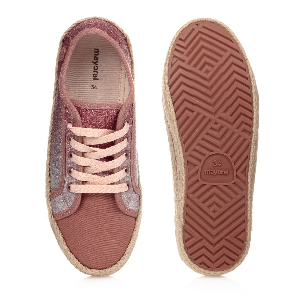 Mayoral-Teen Pink Glitter Trainers | Childrensalon Outlet