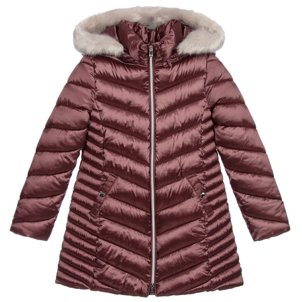 Mayoral - Teen Pink Hooded Puffer Coat | Childrensalon