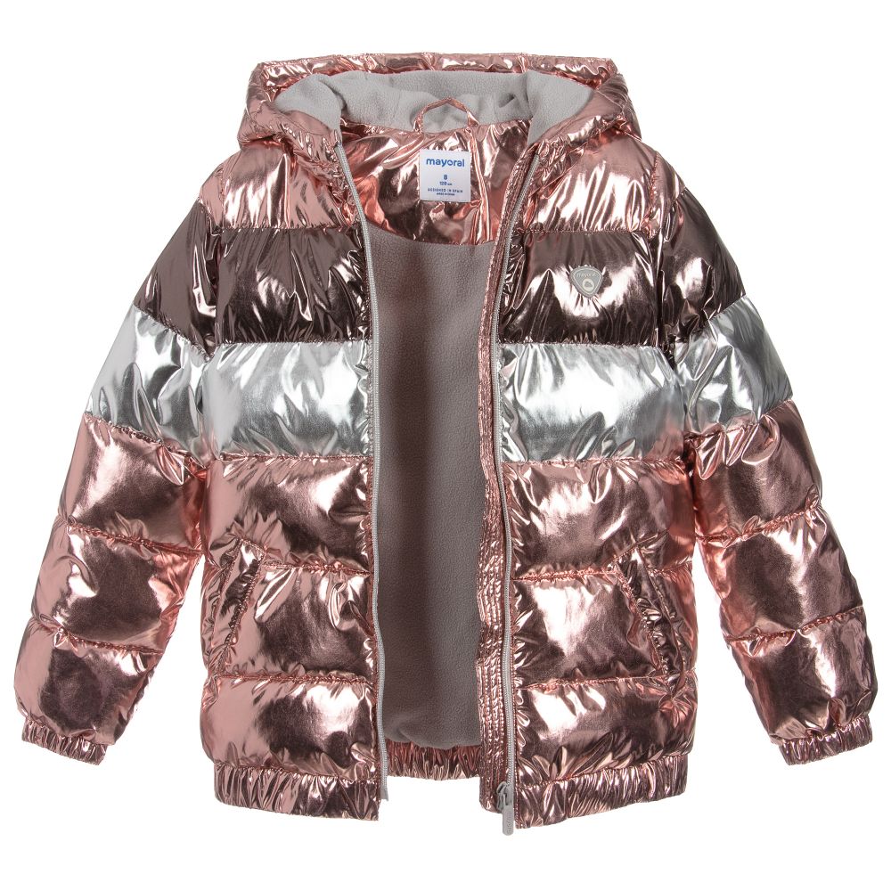 Mayoral-Teen Pink Puffer Jacket | Childrensalon Outlet