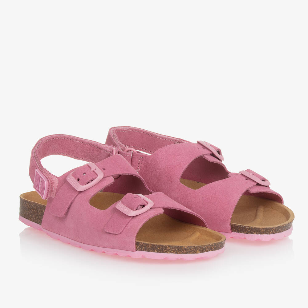 Mayoral-Teen Pink Suede Leather Sandals | Childrensalon Outlet