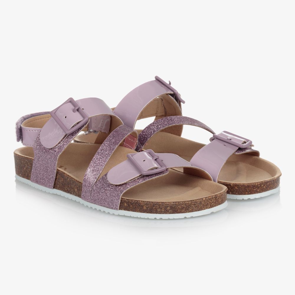 Mayoral - Фиолетовые сандалии на липучке для подростков | Childrensalon