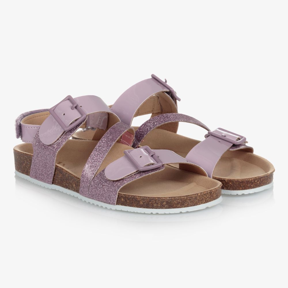 Mayoral-Teen Purple Velcro Sandals | Childrensalon Outlet