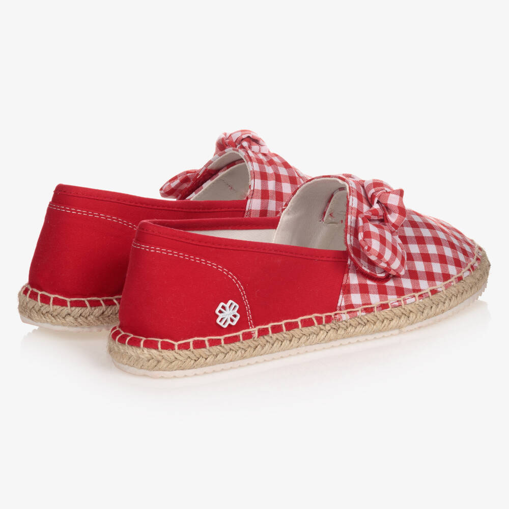 Mayoral-حذاء إسبادريل تينز بناتي كانفاس لون أحمر | Childrensalon Outlet