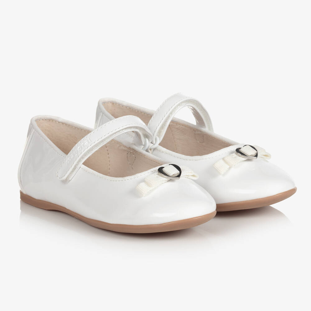 Mayoral - Teen White Ballerina Shoes | Childrensalon