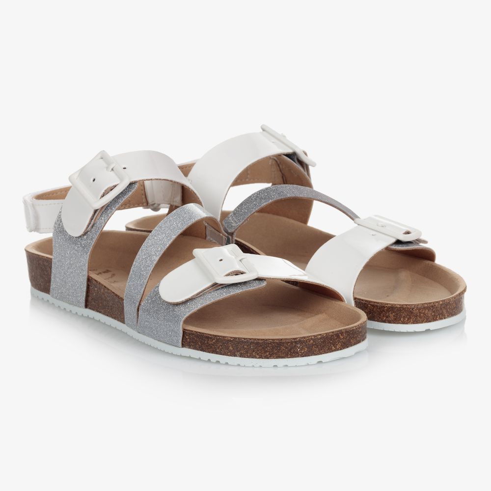Mayoral - Teen White Velcro Sandals | Childrensalon