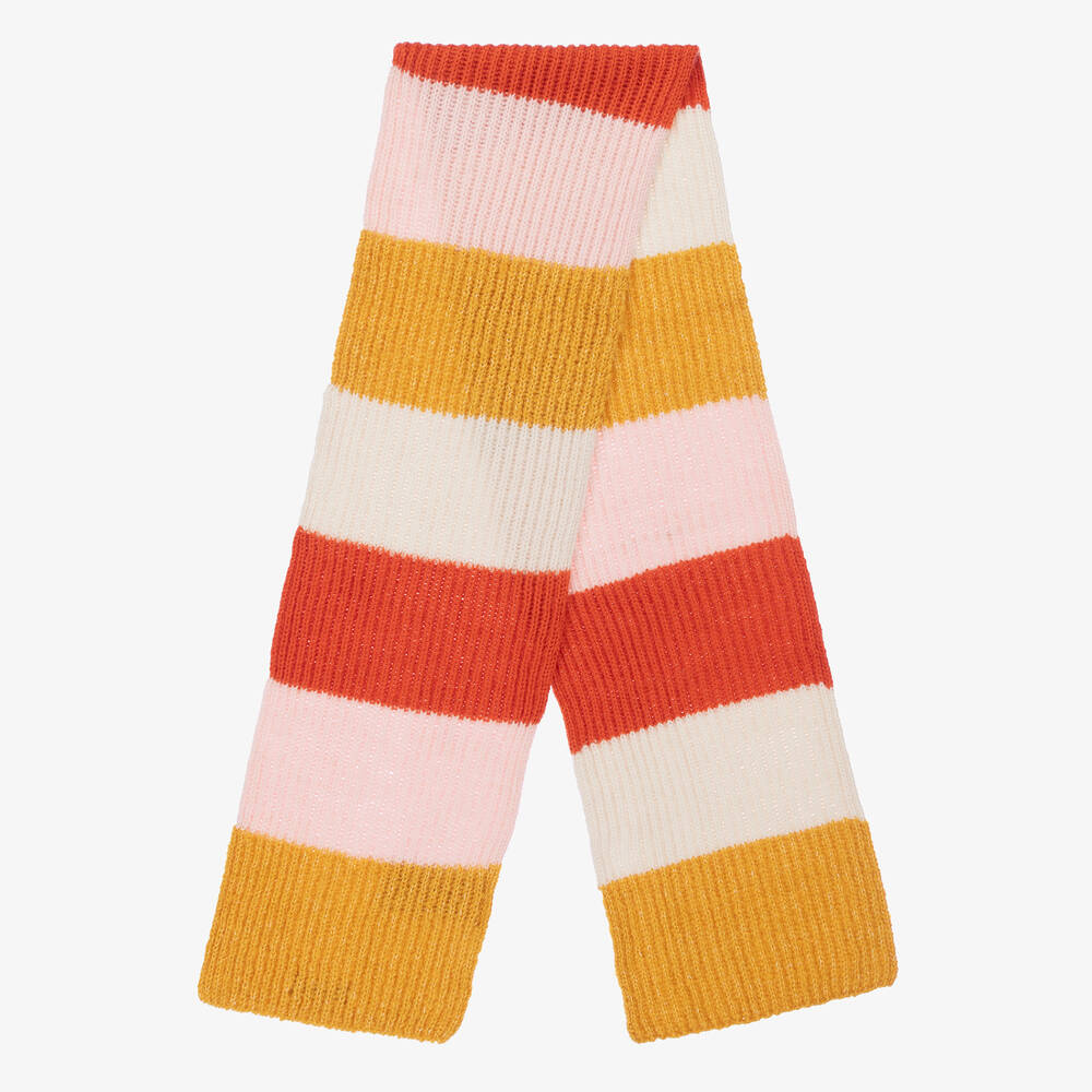 مايورال-طقم قبعة تينز بناتي مزيج أكريليك محبوك لون أصفر وزهري | Childrensalon Outlet