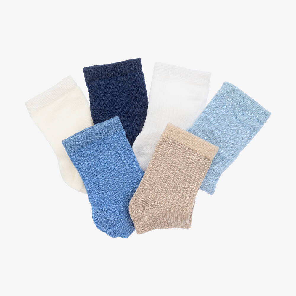 Mayoral Socks 6 pack - Blue Mayoral Socks 6 pack - Blue