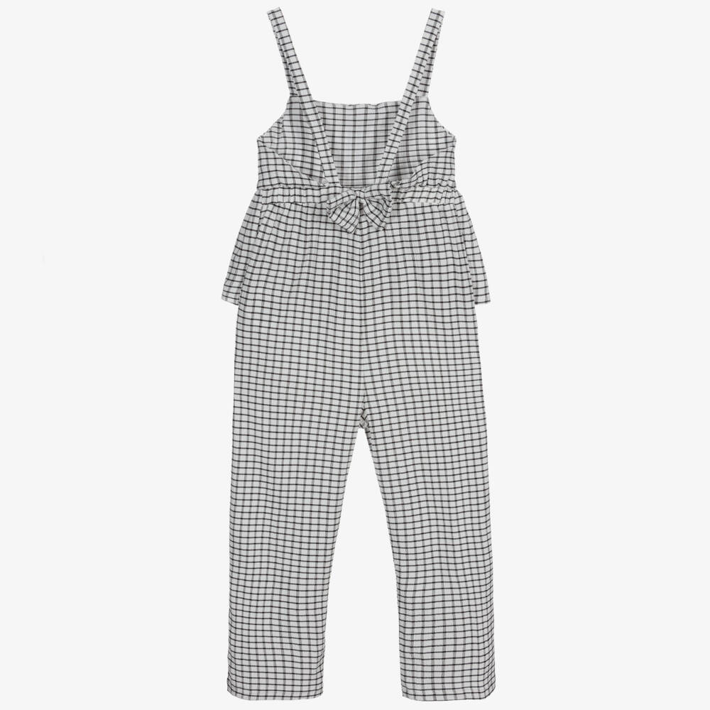 Mayoral-Комбинезон в черную и белую клетку | Childrensalon Outlet