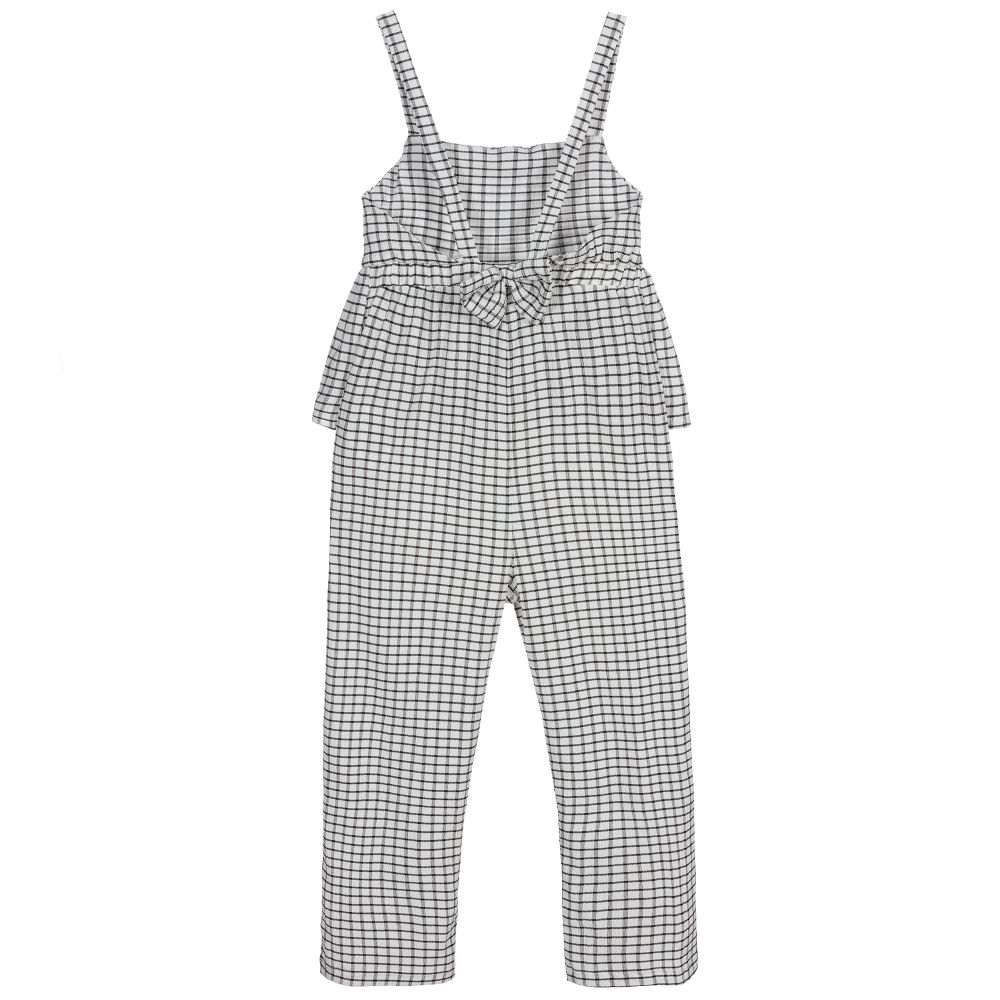 Mayoral-Комбинезон в черную и белую клетку | Childrensalon Outlet