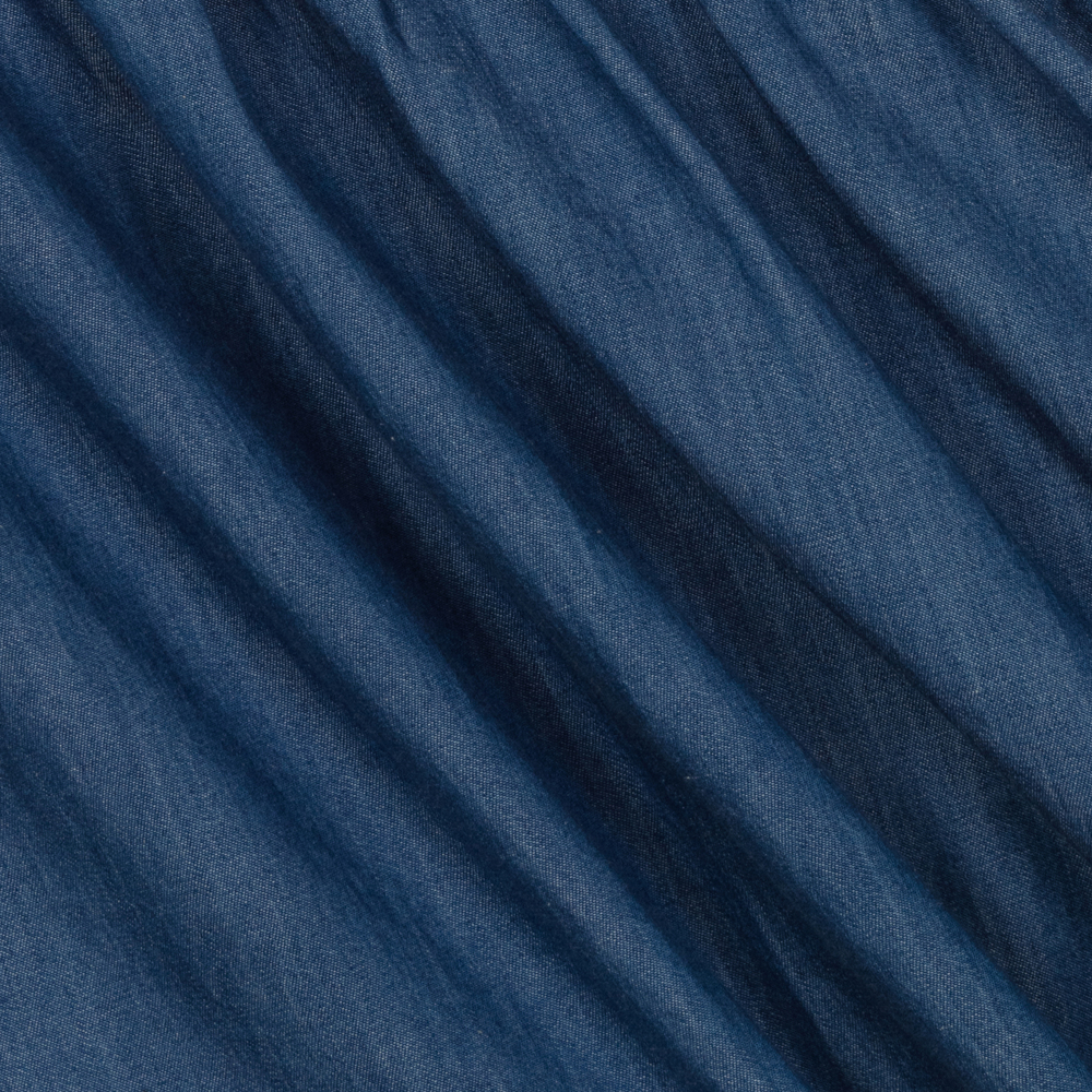 Mayoral-White & Blue Chambray Dress | Childrensalon Outlet