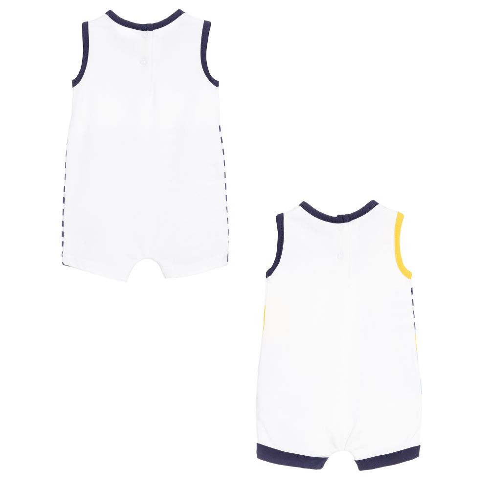 Mayoral Newborn-تبّان قطن جيرسي لون أبيض وكحلي للمواليد (عدد 2) | Childrensalon Outlet