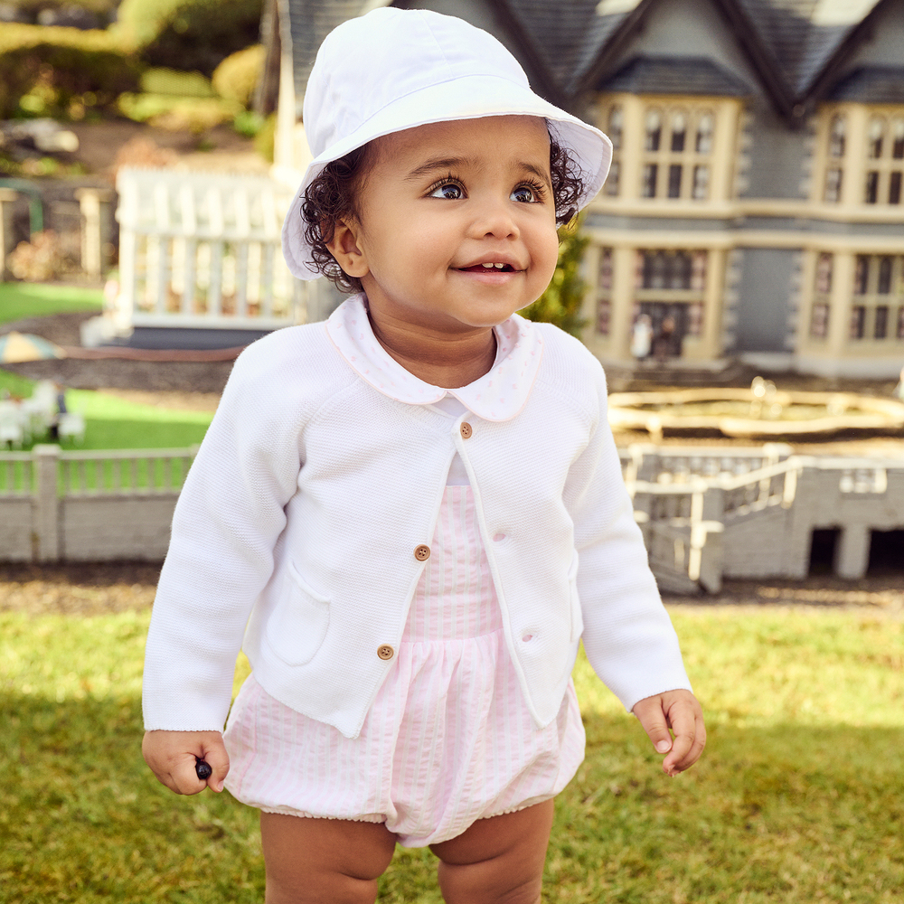 Mayoral Newborn White Cardigan Socks Set Childrensalon Outlet