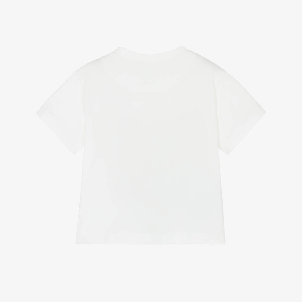 Mayoral-White Chameleon T-shirt | Childrensalon Outlet
