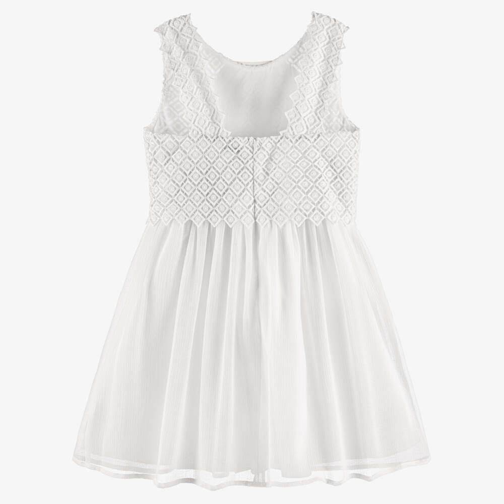 Mayoral-White Dress | Childrensalon Outlet