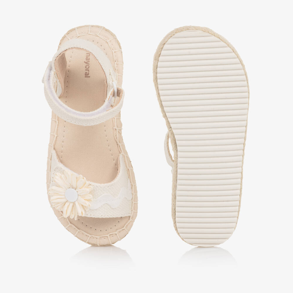 Mayoral-White Espadrille Sandals | Childrensalon Outlet