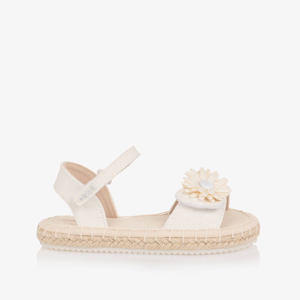 Mayoral-White Espadrille Sandals | Childrensalon Outlet