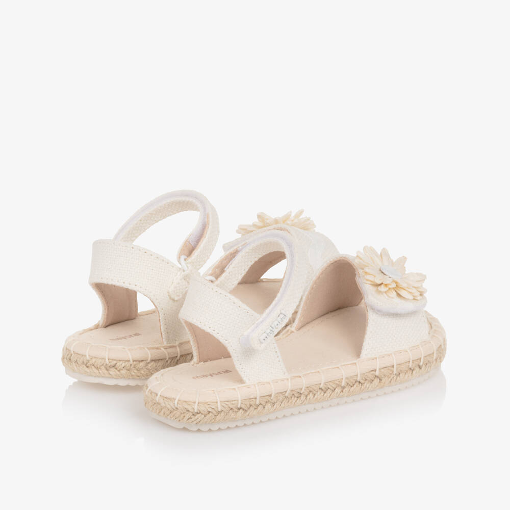 Mayoral-White Espadrille Sandals | Childrensalon Outlet