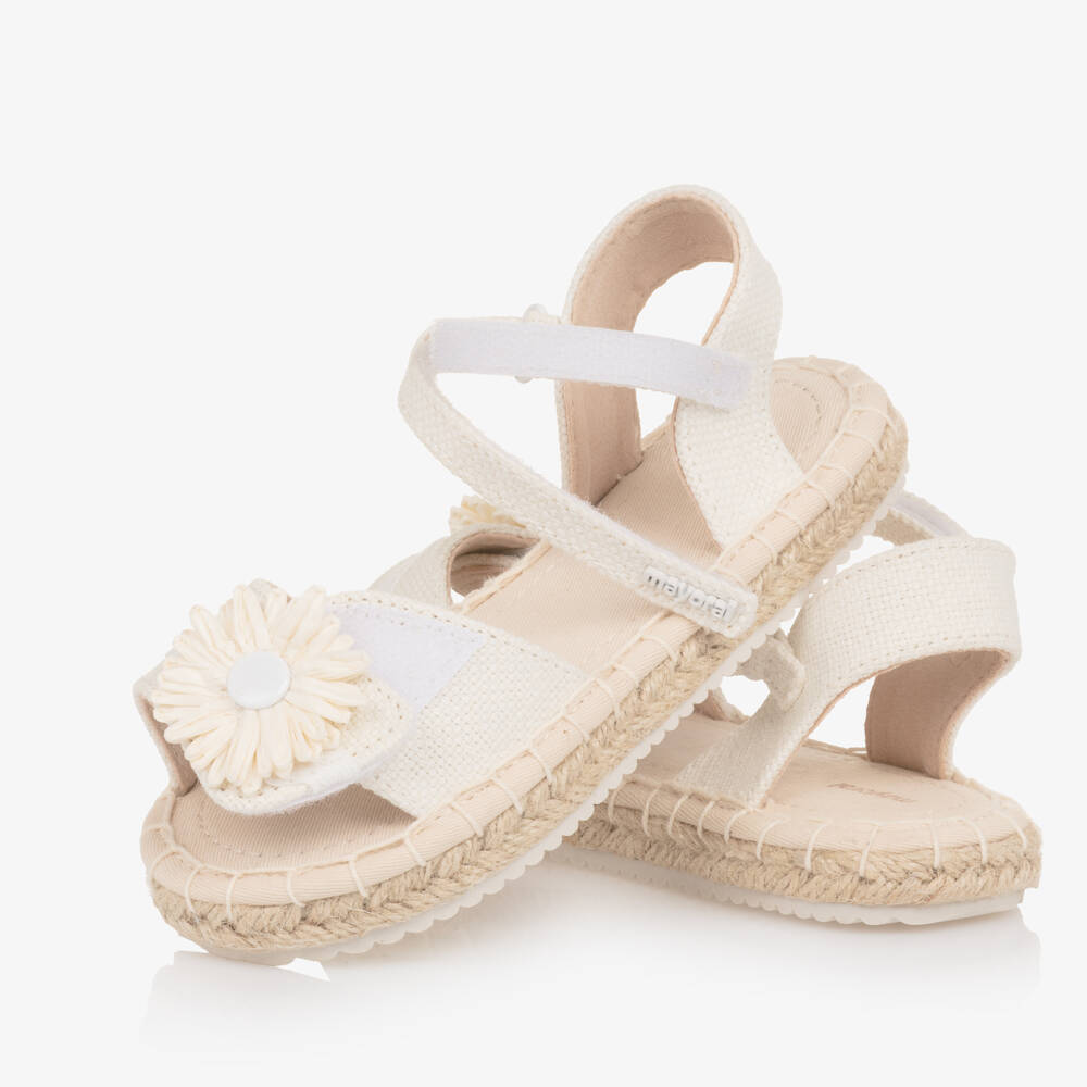 Mayoral-White Espadrille Sandals | Childrensalon Outlet