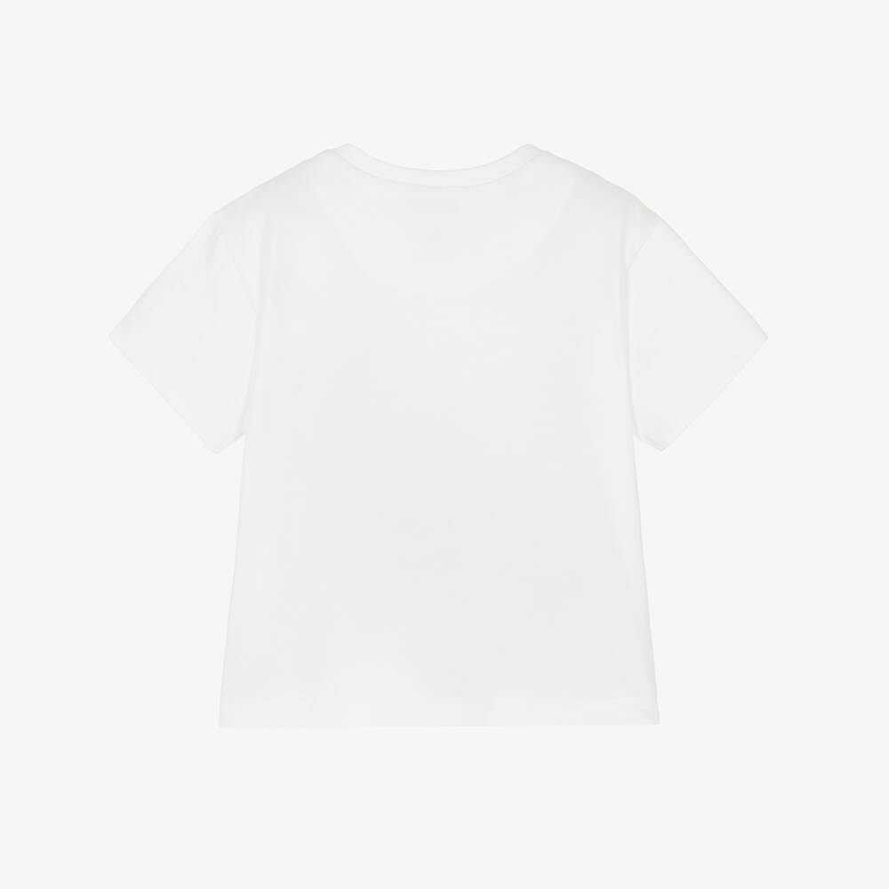 Mayoral-White Game On T-shirt | Childrensalon Outlet