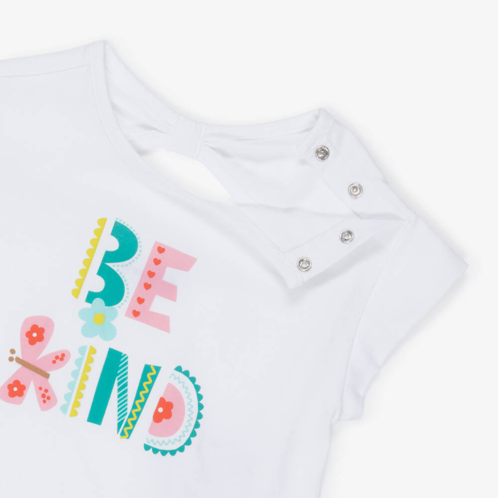 Mayoral-White & Green 'Be Kind' Leggings Set (3 psc) | Childrensalon Outlet
