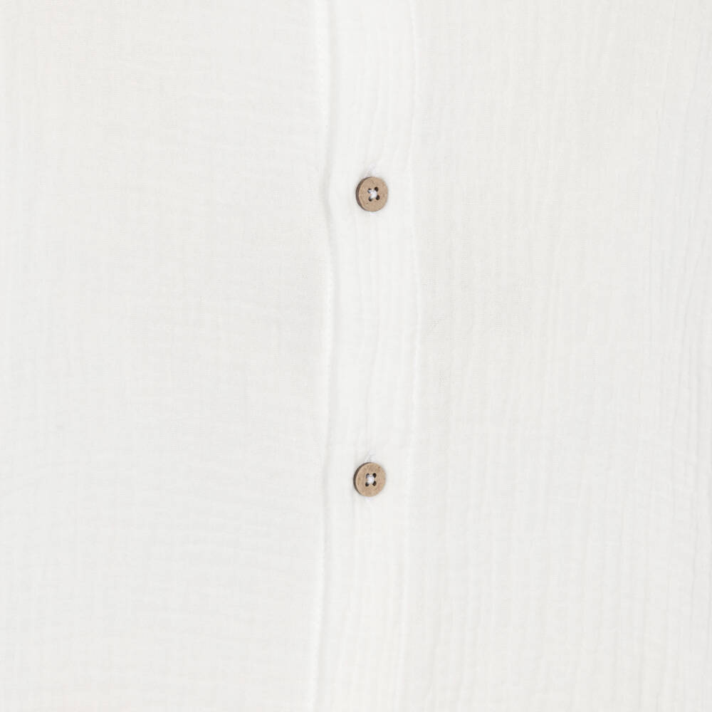 Mayoral-White Muslin Shirt | Childrensalon Outlet