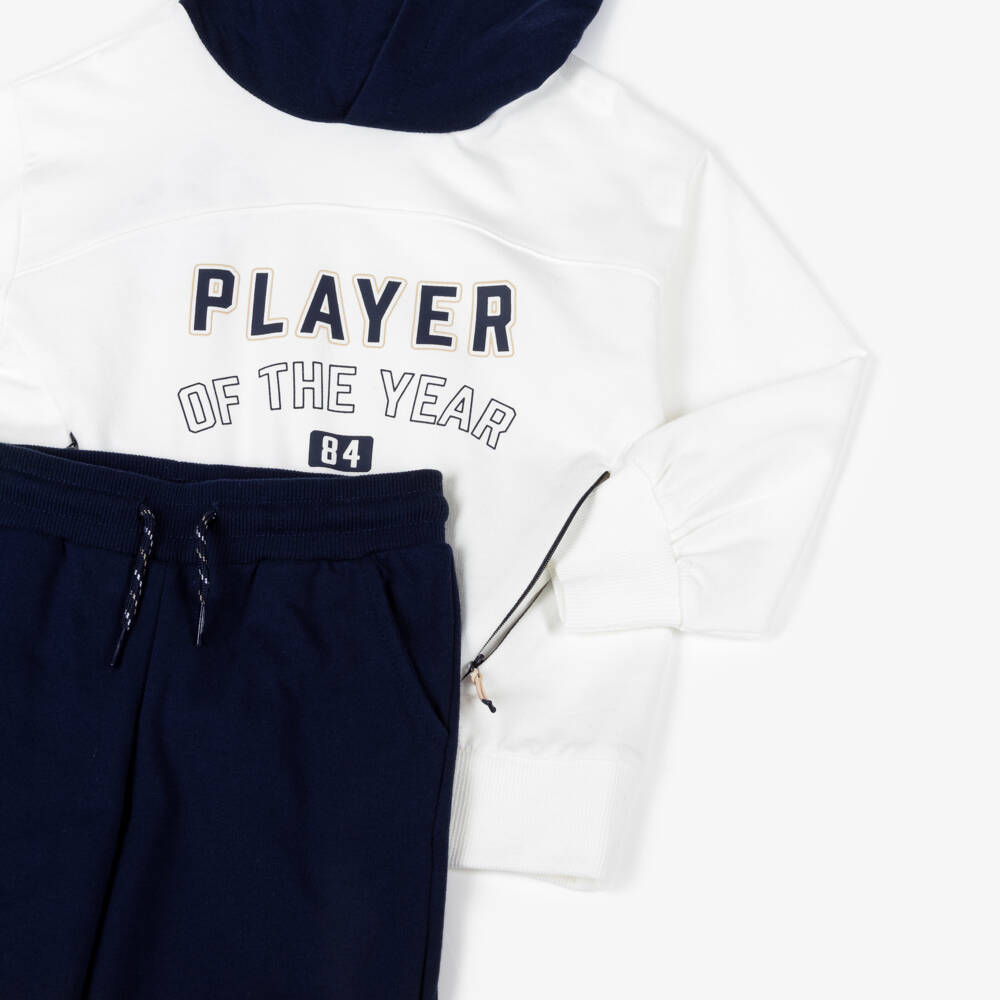 Mayoral-White & Navy Player Tracksuit | Childrensalon Outlet