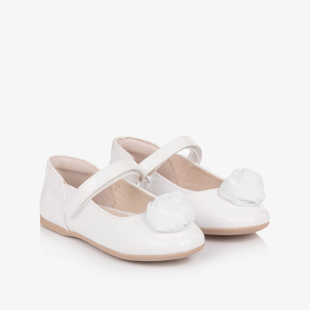 Mayoral-White Patent Pumps | Childrensalon Outlet
