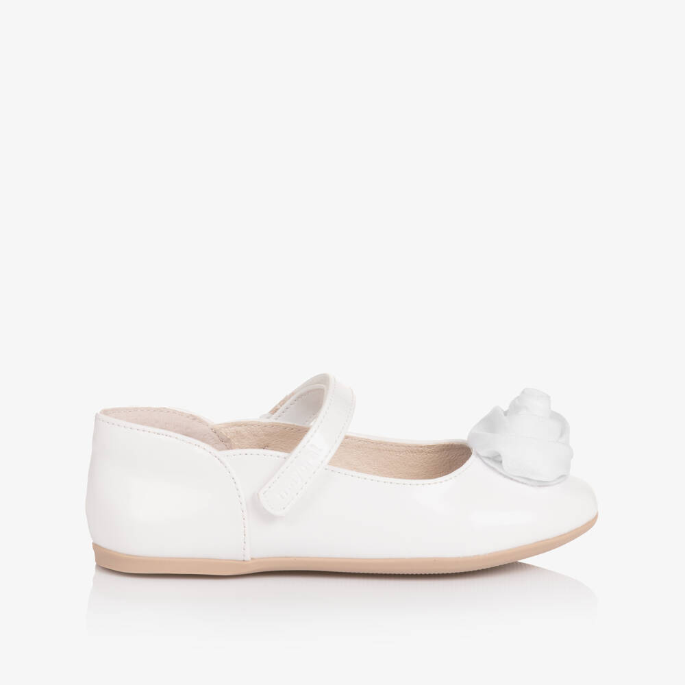 Mayoral-White Patent Pumps | Childrensalon Outlet
